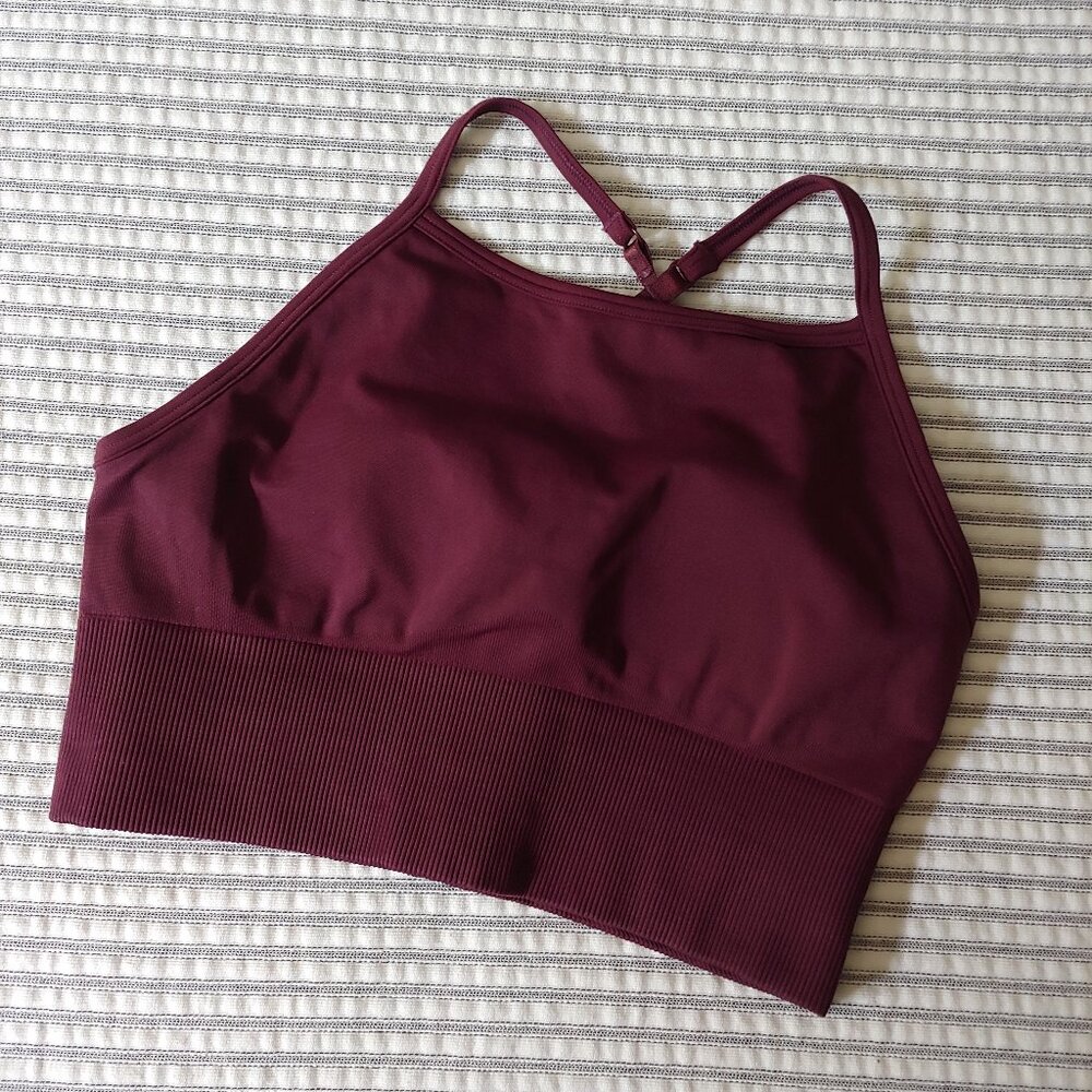 LULULEMON Ebb To Street Bra Long Line in Dark Adobe Size 8
